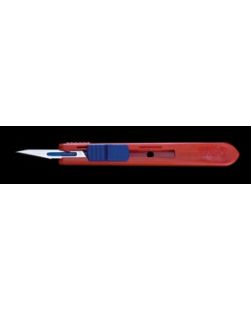 Scalpel, CS Sterile Safety, Size 11, Red Handle 25/bx
