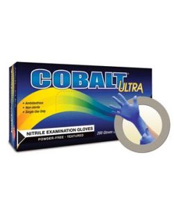 Exam Gloves, Nitrile, PF, Latex-Free, Textured Fingers, Blue, Small, 200/bx, 10 bx/cs (For Sale in US Only)