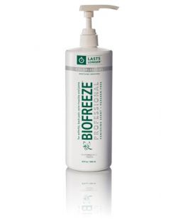 Biofreeze® Professional, 32 oz Gel Pump, Colorless, 16/cs (36 cs/plt) (Cannot be sold to retail outlets and/ or Amazon) (091789) (Item is considered HAZMAT and cannot ship via Air or to AK, GU, HI, PR, VI)