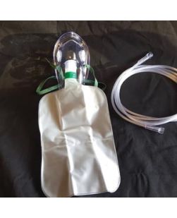 Oxygen Mask Total Non-Rebreather wbag Adult Elongated 7 Star Tubing 50cs 40 csplt Rx - A Valid Medic