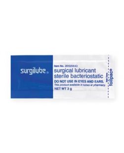 SURGILUBE® 3gm FOILPAC® (Foil Laminated Film), 144/bx (12/cs, 48 cs/plt)