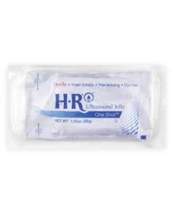 HR® Sterile Ultrasound Gel SafeWrap 1.25oz (36gm) OneShot® (Sterile Field), 50/bx