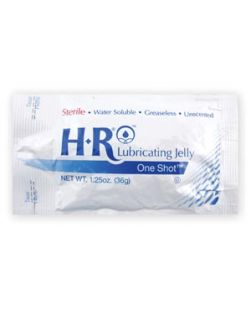 HR® Sterile Lubricating Jelly 1.25oz. (36gm) OneShot® Pouch, 48/bx