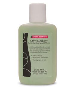 Opti-Scrub® Liquid Antimicrobial Skin Cleanser, Squeeze Bottle with Flip Top,  2 oz, 24/cs