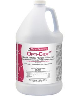 Opti-Cide3 Disinfectant, 1 Gallon Pour Bottle, 4/cs (LTD QTY Hazmat Item) (Cannot Ship Air) (36 cs/plt)
