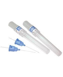 Plastic Hub Disposable Dental Needles, 27g Long (Yellow Hub), 100/bx