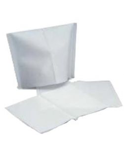 Headrest Covers, 10 x 10,  Tissue/Poly, White, 500/cs