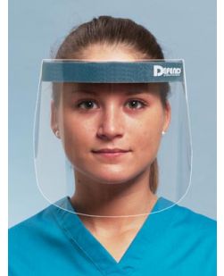 Face Shield, Elastic Headband, Clear, 9 Full Length, 18/bx