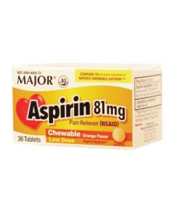 Aspirin, 2/pk, 6 pk/bx