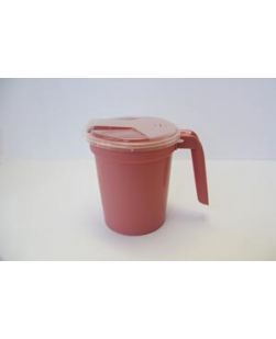 Pitcher, with Straw Port Lid, Rose, 100/cs
