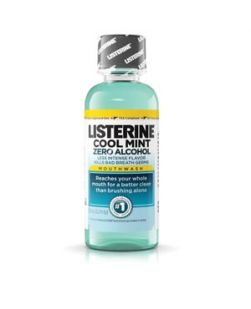 Listerine® Zero Mouthwash, Clean Mint, 95mL (3.2 oz), 24/cs (176 cs/plt)