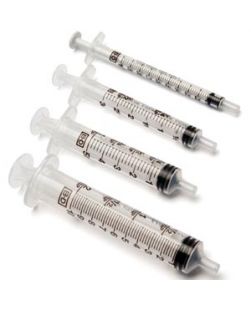Oral Syringe, Clear, 5mL, Tip Cap, 100/pk, 5 pk/cs (60 cs/plt) (Continental US Only)