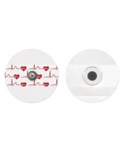 Electrode, Cloth, Adult, Round, 55mm, General Purpose, Stress & Holter, 5/pch, 200 pch/bx (091958)