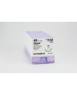 Suture, 4/0, PGA, Violet, 30, SH, 12/bx