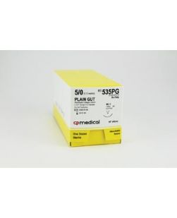 Plain Gut Suture, Reverse Cutting, Size 6-0, 12/30cm, 11mm, 3/8 Circle, 12/bx