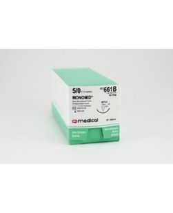 Suture, 5/0, Nylon, Black, 18, FS-2, 12/bx