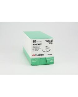 Suture, 2/0, Nylon, Blue, 30, FS, 12/bx