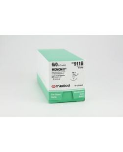 Suture, 6/0, Nylon, Black, Mono,10, C-2, 12/bx