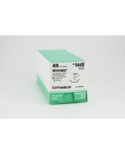 Suture, 4/0, Nylon, Black, Mono, 10, FS-2, 12/bx