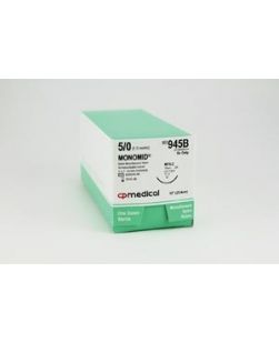 Suture, 5/0, Nylon, Black, Mono, 10, FS-2, 12/bx