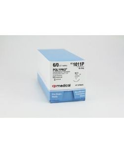 Suture, 6/0, Polypropylene, Blue, Mono, 10, C-2, 12/bx