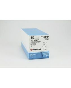 Suture, 5/0, Polypropylene, Blue, Mono, 10, C-2, 12/bx