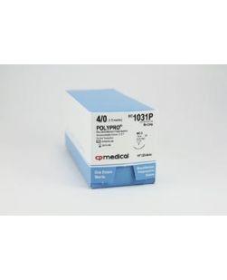 Suture, 4/0, Polypropylene, Blue, Mono, 10, C-2, 12/bx