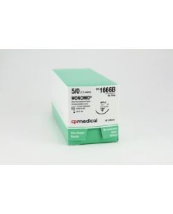 Suture, 5/0, Nylon, Black, 18, PS-2, 12/bx