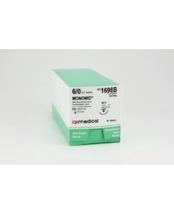 Suture, 6/0, Nylon, Black, 18, P-3, 12/bx