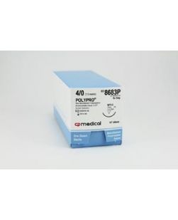 Suture, 4/0, Polypropylene, Blue, Mono, 18, FS-2, 12/bx