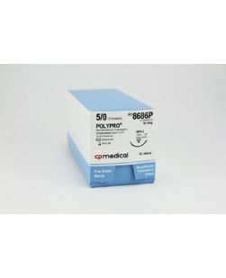 Suture, 5/0, Polypropylene, Blue, Mono, 18, PS-2, 12/bx