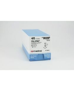 Suture, 4/0, Polypropylene, Blue, Mono, 18, P-3, 12/bx