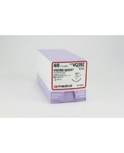 Suture, 4/0, PGA, Undyed, 18, FS-2, 12/bx