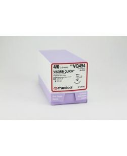 Suture, 4/0, PGA, Undyed, 18, P-3, 12/bx
