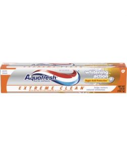 Aquafresh® Extreme Clean® Fluoride Toothpaste with Whitening Action, Mint Blast flavor, 5.6 oz. tube, 12/cs (Available for sale in US only) GSK# 33873C (Products cannot be sold on Amazon.com or any other third Party sites.)