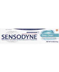Sensodyne® Deep Clean Toothpaste, 4 oz. tube, 12/cs  (Available for sale in US only) GSK# 08700 (Products cannot be sold on Amazon.com or any other third Party sites.)