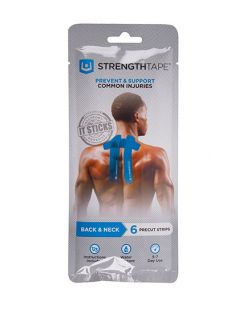 Back & Neck Taping Kit, Latex free, 6 precut 10 strips/pk, 6 pks/bx