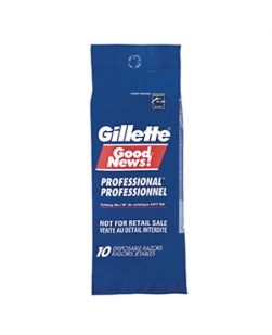 Gillette® Good News! Twin Razors, Disposable, Comfort Blades, Lubrastrip, 10/pk, 10pk/cs