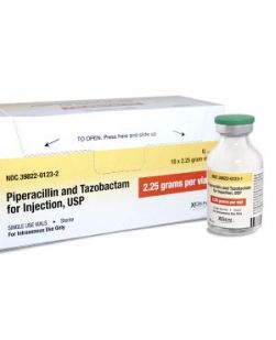 Piperacillin & Tazobactam for Injection, USP (2.25 grams), 30mL, 10/ctn (Rx) (US Only, Excluding IN, ND and WY) (Separate PO Required)