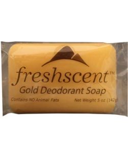 Freshscent Gold Deodorant Soap, Vegetable Based, Individually Wrapped, 5 oz, 72/cs