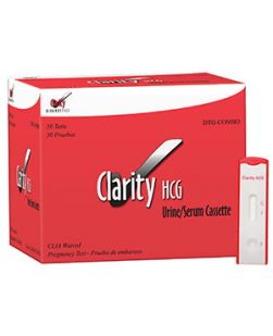 Clarity HCG Combo Cassette, CLIA Waived, 50/bx