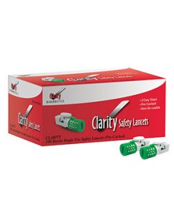 Clarity Safety Lancets, 23G, 200/bx