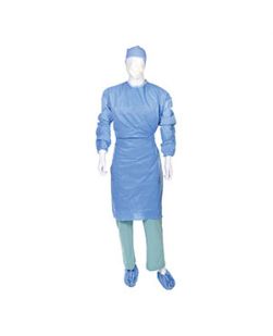 Gown, Surgical, Impervious in the Chest and Outside of the Sleeve, Sterile-Back, Large, 20/cs (Continental US Only)