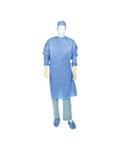 Gown, Surgical, Fabric-Reinforced, Sterile-Back, Large, 20/cs (Continental US Only)