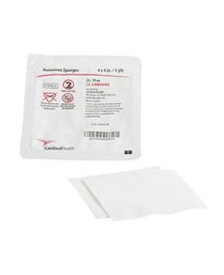 Sponge, Non-Woven, 4 x 4, 4-Ply, Sterile, 10/tray, 128 tr/cs (Continental US Only)