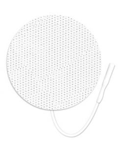 ULTRASTIM Cloth Electrode, 2, Round, White, 4/pk, 10 pk/bg, 1 bg/cs (091951)