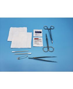General Purpose Tray, Kelly Hemostat (straight) & Sharp/ Blunt Scissors, Sterile, 20/cs