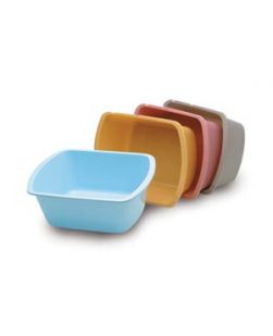 Wash Basin, Rectangular, 7 Qt/ 6.6L, Turquoise, 50/cs (35 cs/plt)